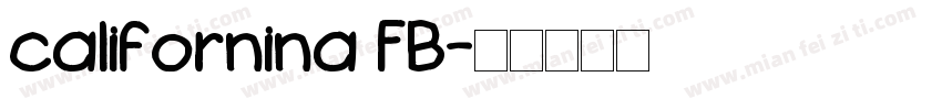 californina FB字体转换